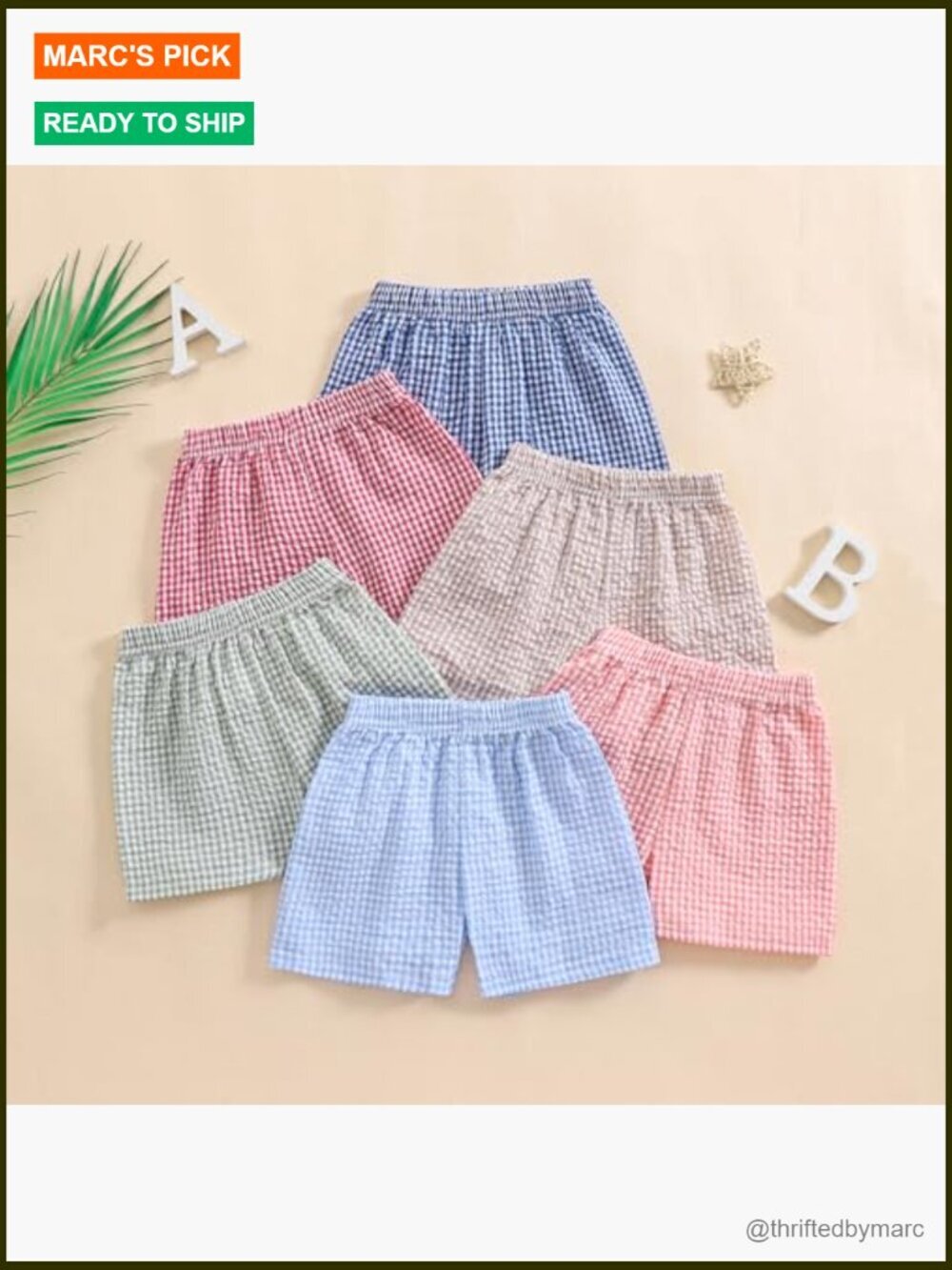 Toddler Boys Girls Elastic Waist Shorts Cotton Polyester Casual Summer - Picture 6 of 7
